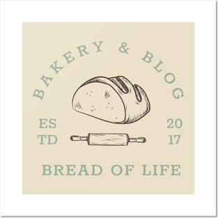 Bread of Life Bakery & Blog | Brown & Teal Posters and Art